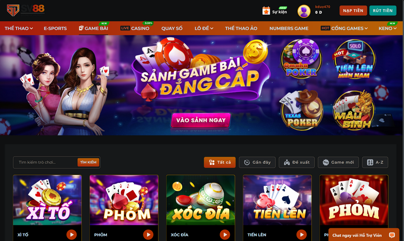 Game Mậu Binh online Sv88